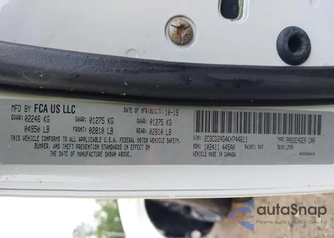 2019 Dodge Challenger Sxt from USA, damaged, VIN 2C3CDZAG4KH744611